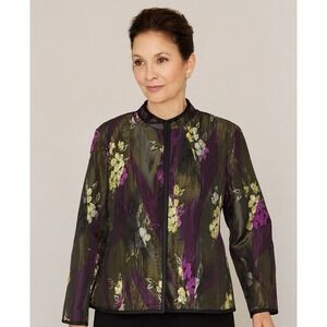 Multiples BrandElegant Country Club Jacket Embroider-style Asian SZ XL Glam Chic